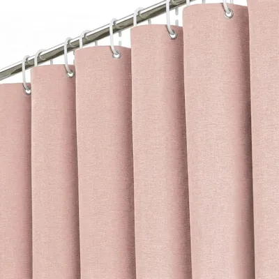 Produktbild von Duschvorhang Polyester Linnenoptik, 180x200 cm, schimmelresistent, für das Badezimmer