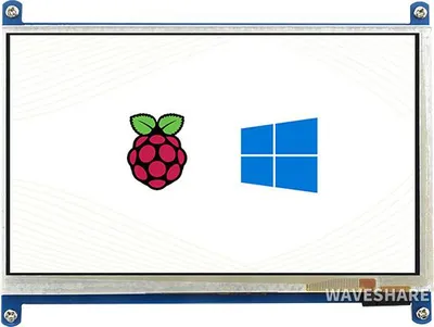 Produktbild von Waveshare 7-Zoll kapazitiver Touchscreen LCD (B), 800×480 Pixel, HDMI, geringer Stromverbrauch