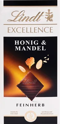 Produktbild von Lindt Excellence Honig & Mandel 100g