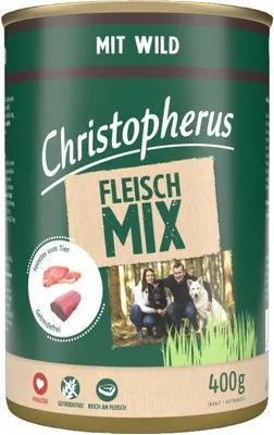 Produktbild von Christopherus Fleischmix mit Wild, Adult, Fleisch, 400 g, Ohne Soja
