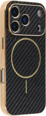 Zdjęcie produktu dla Etui MagSafe do Apple iPhone 17 Pro - Etui na tył Phonesta Luxury Carbon Fiber - Czarne