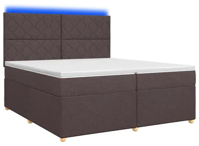 Obrázok produktu pre vidaXL Box spring posteľ s matracom tmavohnedá 200 x 200 cm látka