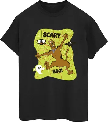 Produktbild von Scooby Doo - "Scary Boo!" T-Shirt für Damen BI53007 (XXL) (Schwarz)