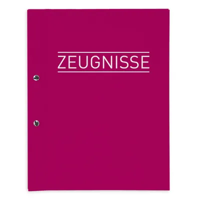 Produktbild von itenga Zeugnismappe A4 mit Schraubverschluss magenta pink