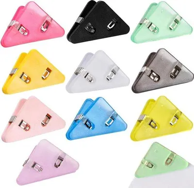 Immagine prodotto di Fermagli colorati per carta, 10 pezzi - Forniture per ufficio