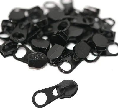 10 Reißverschluss Zipper schwarz