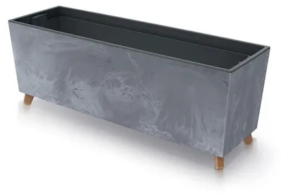 Produktbild von Prosperplast Blumenkasten URBI CASE Betoneffekt N Grau 77 cm