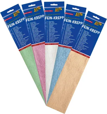 Produktbild von folia Krepppapier-Rolle irisierend (B)500 mm x (L)2,5 m feuchtfärbend 10 Stück
