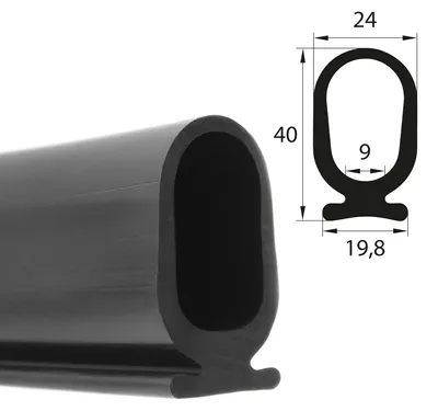 Produktbild von RTP4 EPDM Rollladenprofil, Fingerschutzprofil, Sicherheitsprofile, Fingerschutz