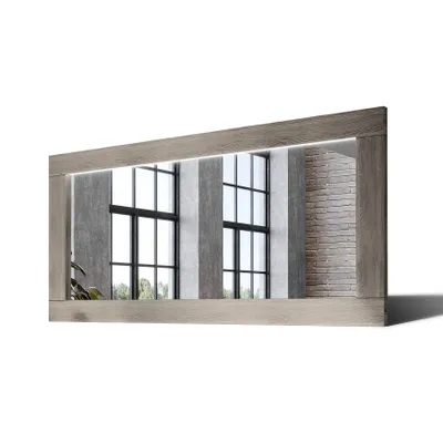 Obrázek produktu pro 180x80 Velké zrcadlo LED v dubovém rámu na zeď LDR225 Oak Ashen Hladký povrch
