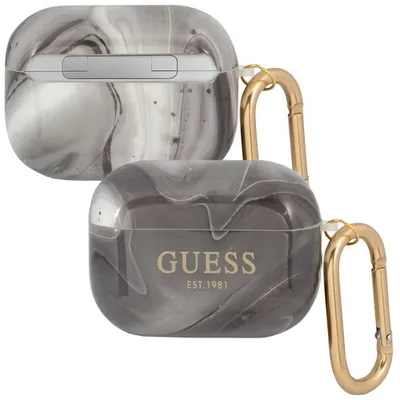 Produktbild von Guess Marble Est - Airpods Pro Tasche (czarny)