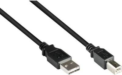 Image de Câble USB 2.0 EASY, connecteur A vers B, noir, 1 m
