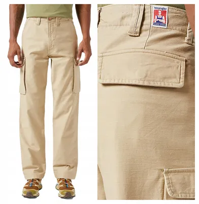 Produktbild von Lee | Herren Cargohose Casey Jones Cargo beige Baumwolle Straight Fit robust W36 L32