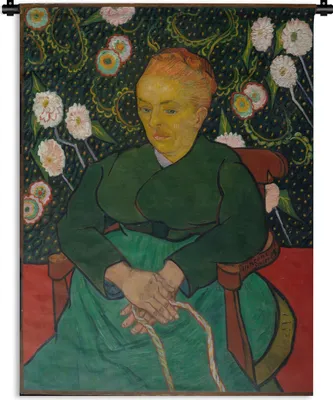 Produktbild von MuchoWow® Wandteppich Wandbehang Porträt von Augustine Roulin - Vincent van Gogh 60x80 cm Tapisserie Dekoration Wandtuch - Decke - Wandtücher - Wohne