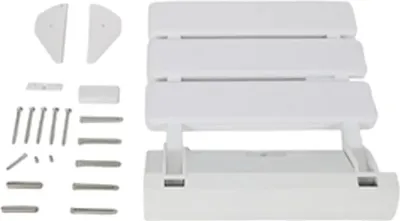 Immagine prodotto di Sedile da doccia, pieghevole a 90°, supporta fino a 130 kg, BIANCO