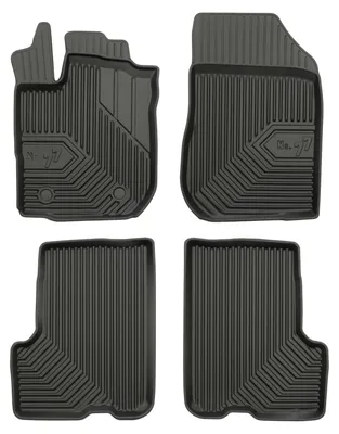 Image de Tapis de sol en caoutchouc pour Dacia Logan MCV I 2006-2013 (break) – 4 pièces, noirs, sur mesure
