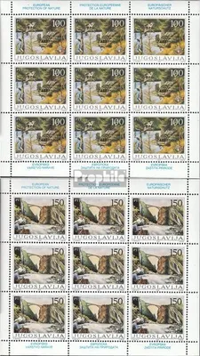 Produktbild von Briefmarken Jugoslawien 1986 Mi 2148Klb-2149Klb Kleinbögen (kompl.Ausg.) postfrisch Naturschutz