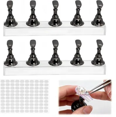 Produktbild von Famanu Nagelstandards Set - Magnetische Halter für Nageldisplay - 2 Sets