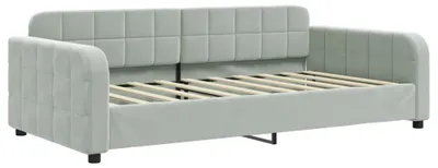 Immagine prodotto di Letto da Giorno Grigio Chiaro 100x190 cm in Velluto