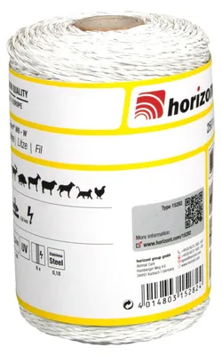 Produktbild von horizont FARMER Litze, 250-400 m, 6 Leiter | Weidezaunlitze, Leitermaterial Spulenlänge: 250 m