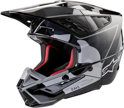 Produktbild von Alpinestars S-M5 Rover 2 2024 Motocross Helm, schwarz/grau, S (55/56)