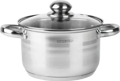 Produktbild von Topf 3,5 L Edelstahl Kochtopf Suppentopf Induktion Universaltopf Fleischtopf