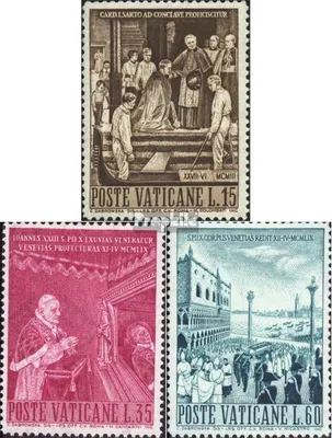 Produktbild von Briefmarken Vatikanstadt 1960 Mi 344-346 (kompl.Ausgabe) gestempelt Papst Pius X.