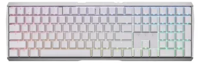 Produktbild von CHERRY MX 3.0S Wireless, Kabellos, RF Wireless + Bluetooth, Mechanischer Switch, QWERTZ, RGB-LED, Weiß