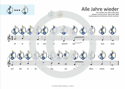 Zdjęcie produktu dla Einfacher!-Geht-Nicht: 24 Weihnachtslieder für Sopran-Blockflöte (Barocke Griffweise) mit CD