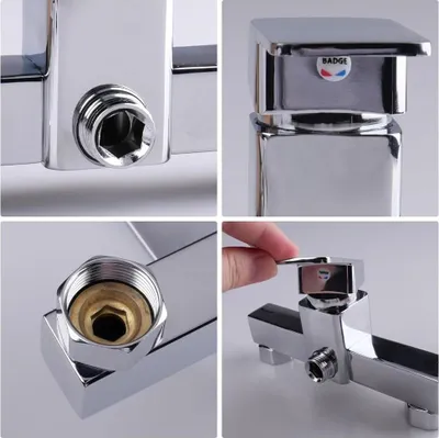 Produktbild von Einhebelmischbatterie für Dusche - Wandmontage - Aluminiumlegierung