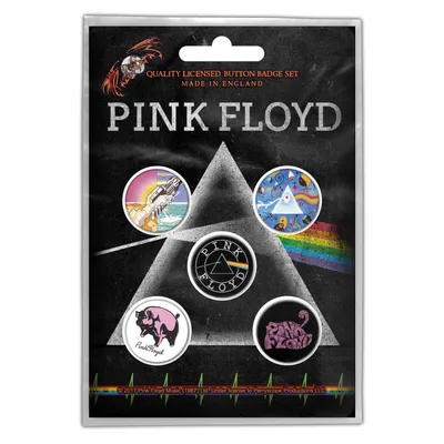 Obrázek produktu pro Pink Floyd - Prism - sada 5 odznaků - plast, kov RO462 (jedna velikost) (barevné)