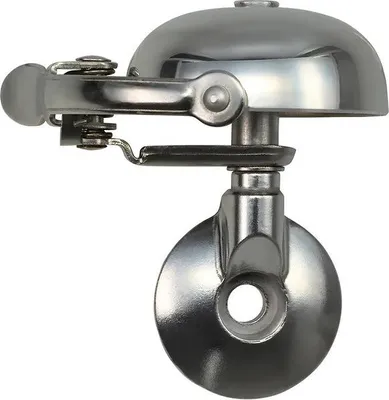 Productafbeelding van Fietsbel - Mini Suzu, bevestiging aan de bovenkant van het stuur - Mat zilver - Crane Bell
