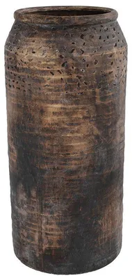 Zdjęcie produktu dla Wazon prosta dekoracja brązowy ceramika nowoczesne wnętrze 66cm