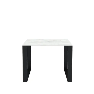 Produktbild von AKKE Weiss Craft LOFT Tisch mit schwarze beine LxBxH: 60x50x75 cm