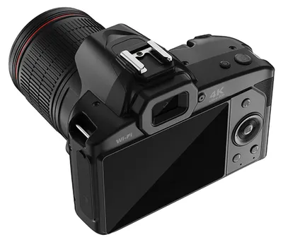 Zdjęcie produktu dla Aparat cyfrowy 4K, Wi-Fi, nagrywanie filmów, 64 MP, podwójny obiektyw, ekran IPS 3 cale, 16-krotny zoom z funkcją stabilizacji obrazu, tryb noktowizyjny, wbudowany akumulator, filtry upiększające, G