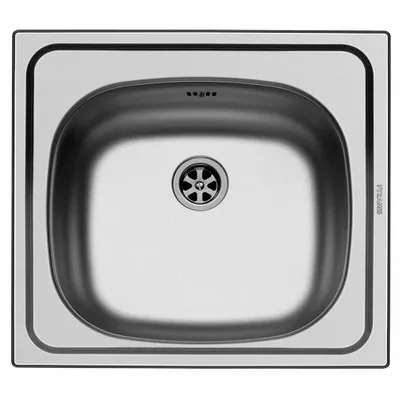 Obrázok produktu pre Kuhinjsko korito 46,5x43,5 cm Vgradno korito E33 nerjaveče jeklo brez odprtine za armaturo