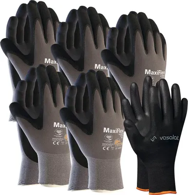 Produktbild von Maxiflex Handschuhe Größe 9 Ultimate 5 Paar - Arbeitshandschuhe Herren und Damen mit hervorragendem Grip - Montagehandschuhe Nitril