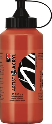 Produktbild von Marabu Künstler-Acrylfarbe Artist Acryl 500 ml kadmiumrot