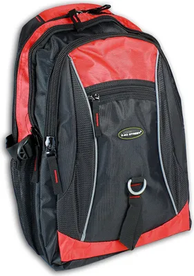 Produktbild von Bag Street Sportrucksack Nylon schwarz rot uni Rucksack D2OTJ6540R