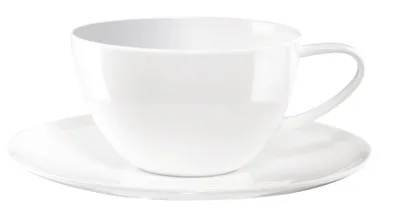 Produktbild von ASA Selection à table Café au lait Tasse, mit Untere / Untertasse, Fine Bone China, Warmes Weiß, 350 ml, 1965013