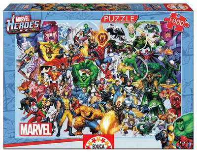 Produktbild von Educa - Marvel Heroes Collage 1000 Teile Puzzle