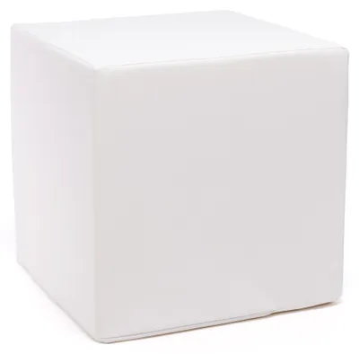 Obrázek produktu pro Ecopuf Cube, Sedací Taburet, Sedací Box, Krychle, 40x40x40, Bílá E1