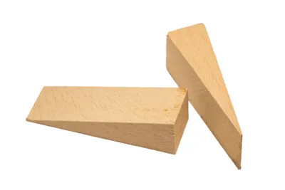 Produktbild von peha® Holzkeile/Unterlegkeile, Buche natur, 70x25x15 mm (10 Stück)