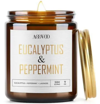 Zdjęcie produktu dla Świeca zapachowa Eucalyptus Mint 9 oz, wosk sojowy, aromaterapia