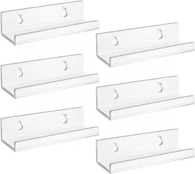 Immagine prodotto di Porta-dischi in vinile acrilico per 6 pezzi, 10 cm, montaggio a parete