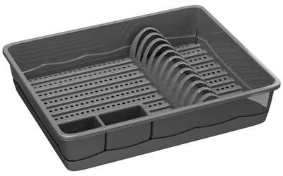Produktbild von WELLGRO Abtropfgestell - Abtropfgitter - Kunststoff BPA-frei - EU - Grau