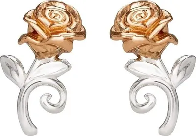 Produktbild von Disney Disney ES00006SL.CS Ohrstecker Damen Mädchen Princess Rosen Silber Rosévergoldet