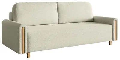 Produktbild von Selsey Majla - 3-Sitzer Schlafsofa, mit Bouclé-Stoff und Bettkasten, Creme