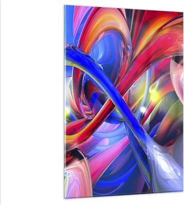Produktbild von Bilder auf glas - Einteilig - Abstrakt grafik grafiken farben - 80x120cm - Glasbilder - Wandbilder - Bilder - Wanddekoration aus Glas - Glas Bilder - Wandbild auf Glas - GPA80x120-2294