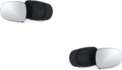 Produktbild von Spiegelglas Links & Rechts Set passend für Nissan Micra K12 01/03-06/10 7701048674 6001547924 96365AX700 Johns